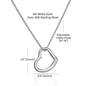 Timeless Heart Charm in Sterling & Gold