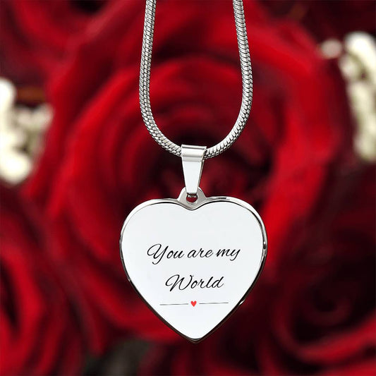 My World - Personalized Heart Necklace