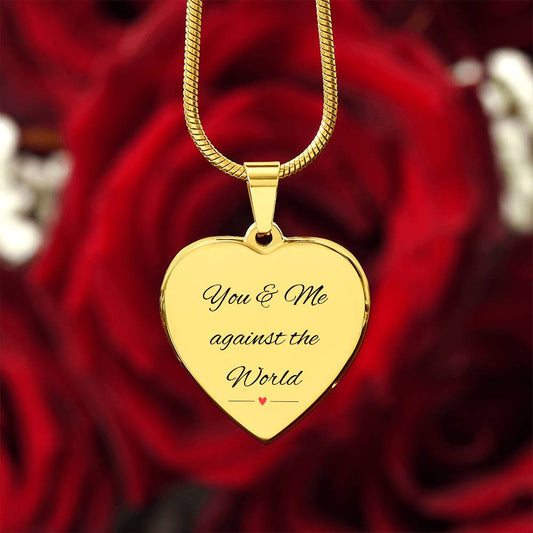 You & Me - Personalized Heart Necklace